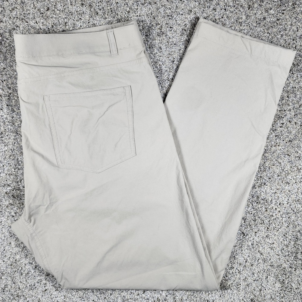 Western Rise Evolution Pant Mens 40 Khaki 2-Way Stretch Travel Chino Excellent